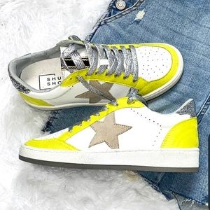Shu Shop Paz yellow sneakers